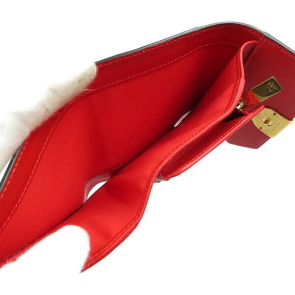 Christian Louboutin Eliza Compact Wallet leather blue red tri fold - Picture 5 of 8